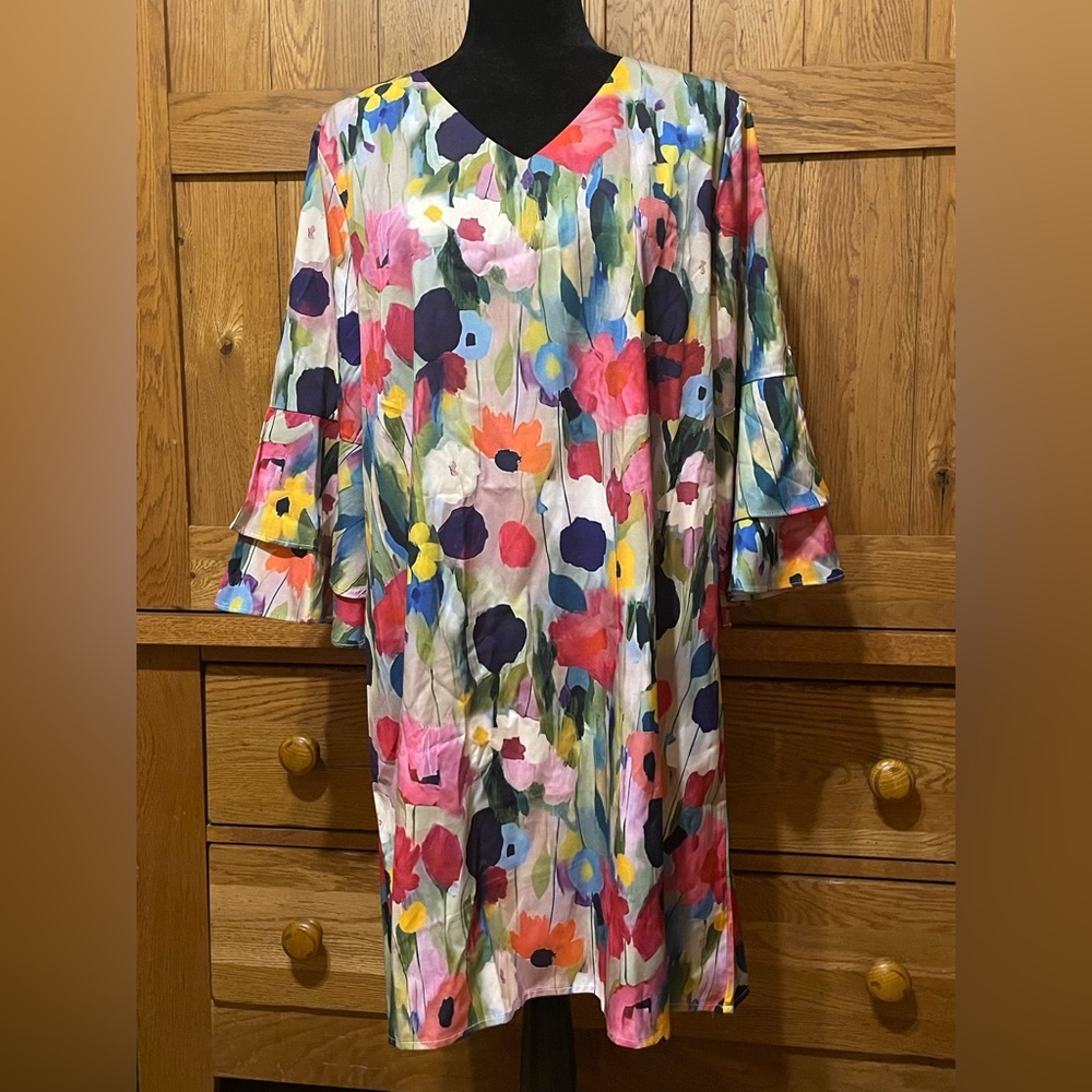 Source Unknown Multicolor Floral Dress